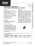 FSQ0170RNA, FSQ0270RNA Green Mode Fairchild Power Switch (FPS™)