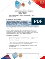 Guia de Actividades y Rúbrica de Evaluación - Unidad 2 - Tarea 4 - Producción Oral PDF