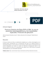 Fluoruro Diamino de Plata (FDP) Al 38%. Su Uso en Pacientes Odontopediátricos y Con Necesidades Especiales. Protocolo de Aplicación