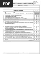 Ficha de Verificação de Serviço - Compactação de Aterro