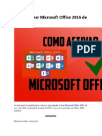 OFFICE Activacion Licencia