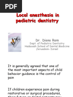 Local Anesthesia in Pediatric Dentistry Lecture Students 2009 M