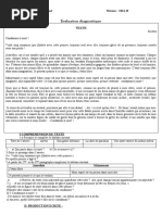 EVALUATION DIAGNOSTIQUE 2eme Bac