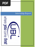 UBL Internship Report