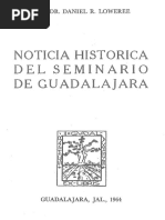 Loweree-Noticia Histórica Del Seminario de Guadalajara Texto PDF