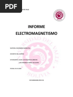 Informe Electromagnetismo