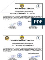 Certificado de Capacitacion Interna PDF