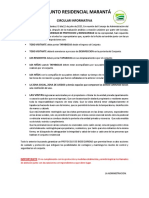 CIRCULAR INFORMATIVA - Nuevas Disposiciones de Bioseguridad 12 de Julio