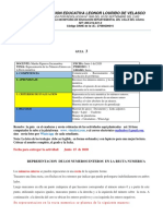 Guia 3 Representacion Grafica de Los Numeros Enteros Sexto Grado Per. 2 PDF