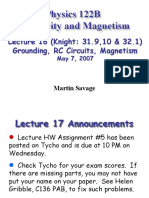 Physics 122B Electricity and Magnetism