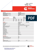 Cummins c1675 d5 Spec Sheet With Kta50 Specs Appended Ado PDF