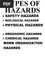 Types of Hazards