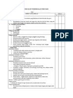 CHECKLIST Pemeriksaan Paru