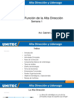 Notas de Clase Semana 1 La Función de La Alta Dirección PDF