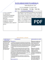 Plan de Unidad. Daniela Santana PDF