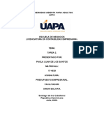 Tarea 2 Presupuesto Empresarial