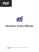 Directory of Key Officials: Consolidated by The Knowledge Management and Information Service (KMIS)