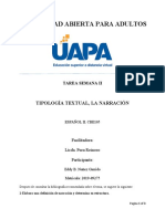 Semana 2. Tipologia Textual, La Narracion