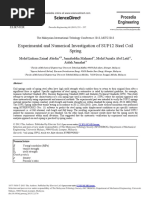 Experimental and Numerical Investigation of SUP12 Steel Coil Spring