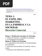 EL PAPEL DEL MARKETING EN LA EMPRESA Y LA SOCIEDAD Dirección Comercial - HTML