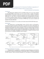 DWSIM Flowsheet Development For Extractive Distillation Separation of Ethanol-Ethyl Acetate Mixture Using Furfural