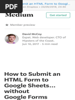 How To Submit An HTML Form To Google Sheets Without Google Forms PDF