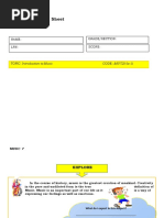 Learning Activity Sheet: Grade/Section: Name: LRN