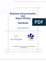 Business Communication and Report Writing Handbook