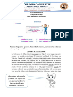 Guía de Aprendizaje Sinónimos - Antónimos.