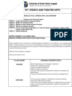 Speech and Theatre Arts Topic 7 July 22 Partial