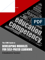 CIMC Guide To Developing Modules For Self Paced Learning 2018