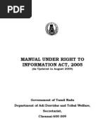 Manual Under Right To Information Act, 2005