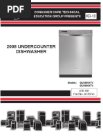 2008 Undercounter Dishwasher: Consumer Care Technical Education Group Presents