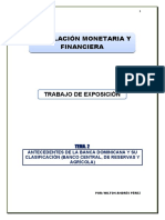 Leg.m, 02 Antecedentes de La Banca Dominicana y Su Clasificación (Banco Central, de Reservas y Agrícola) 3