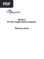 Sb-Iglx PC/104+ Single Board Computer: Reference Guide