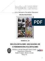 Aral Pan G8 EASE Module Neo-Kolonyalismo Ang Bagong Uri o Pamamaraang Kolonyalismo Modyul 10