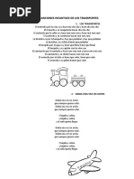 Canciones Infantiles de Los Transportes