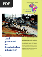 Local Government and Decentralisation in Cameroon: Africa