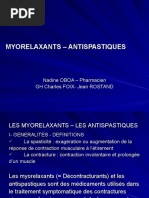 Myorelaxants - Antispastiques