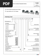 Ordering Code: HA 8007 11/2014 Coils For Solenoid Operated Valves