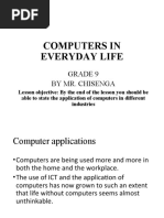 Computers in Everyday Life: Grade 9 by Mr. Chisenga