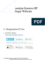 Menggunakan Kamera HP Sebagai Webcam