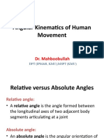 Angular Kinematics of Human Movement