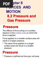 Chapter 8 8.2 Pressure and Gas Pressure