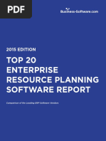 TOP 20 Enterprise Resource Planning Software Report: 2015 EDITION