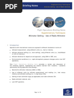 Altimeter Setting Use of Radio Altimeter PDF