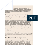 Ley de Seguridad y Salud en El Trabajo