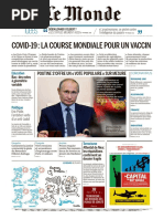 Journal LE MONDE Du Jeudi 25 Juin 2020