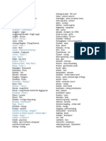 Tagalog English Construction Terms