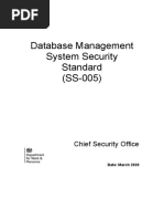 DWP ss005 Security Standard Database Management Systems v1.1